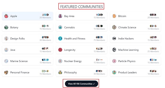 Featured Communities