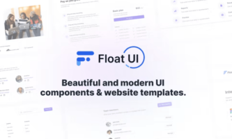 Find Open Source Website Components and Templates on this Site: Float UI