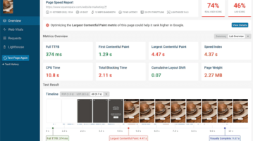 Free Page Load Speed Checker with Video Recording DebugBear