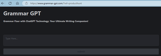 Grammar GPT UI