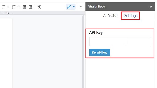 Paste API Key