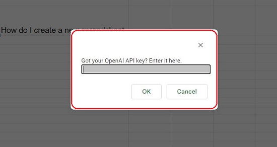 Paste API key