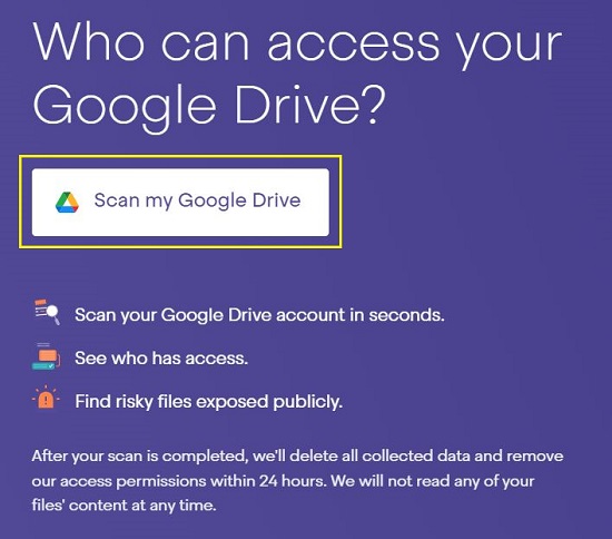 Scan Google Drive