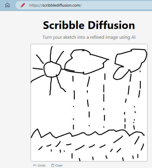 Scribble Diffusion Draw a Sketch