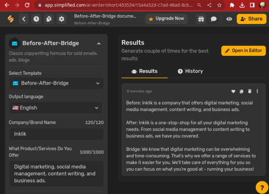 Simplified Before After Bridge Generator