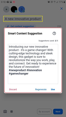 Smart Content suggestions