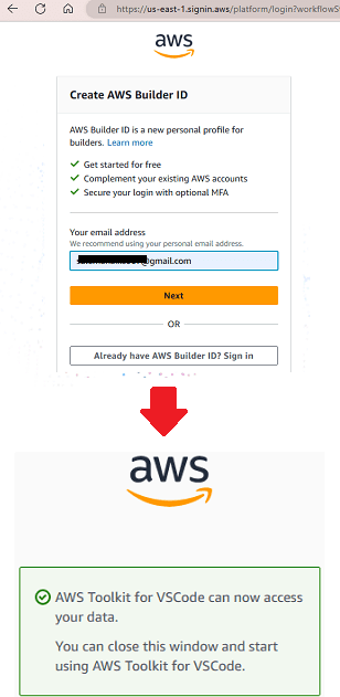 AWS Toolkit Builder ID