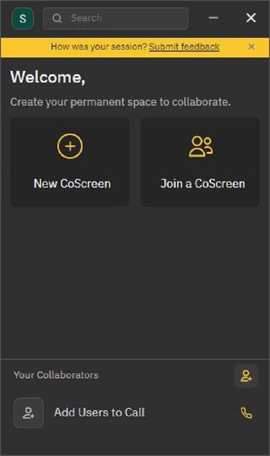 Create or Join CoScreen