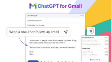Free AI Gmail Assistant to generate Emails, Check Spam Score