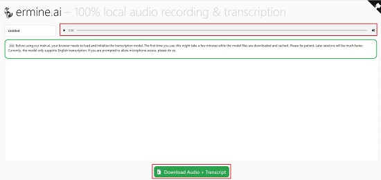 Recorded voice and transcription1