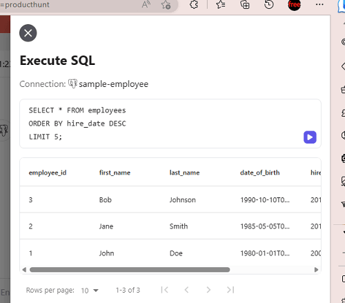 SQL Chat See SQL Result