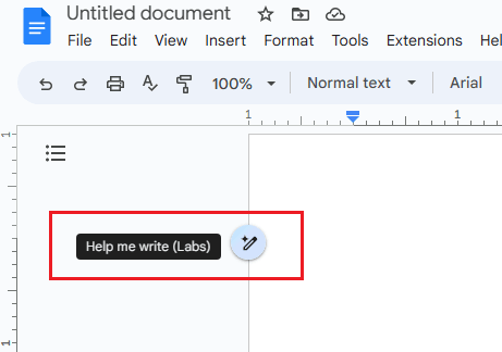 AI Labs Wand Button in Google Docs