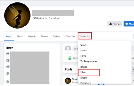 How to Download Public Likes of a User from Facebook Profile