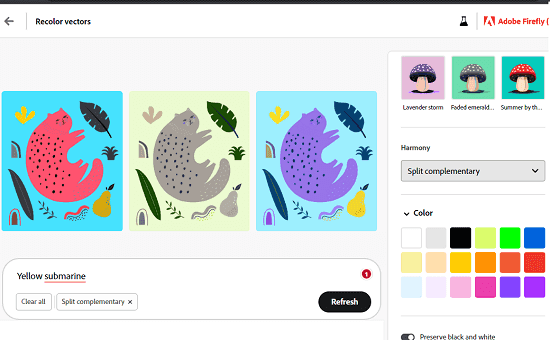 Adobe Firefly Vector Colorizer Choose Design