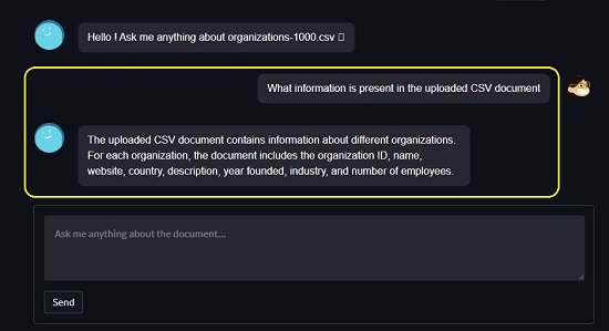 CSV query 