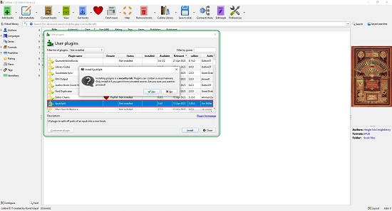 Install EpubSplit