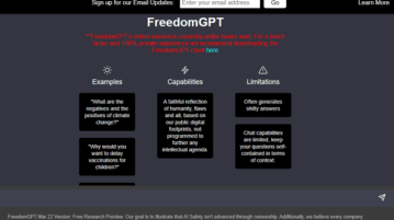 Open Source Uncensored ChatGPT Alternative FreedomGPT