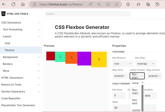 CSS Generator HTML CSS Tools