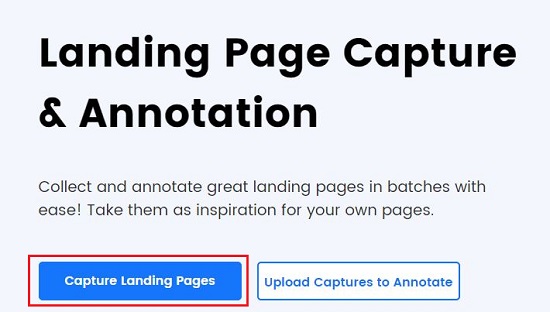 Capture landing pages