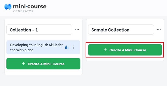 Create Mini-Course