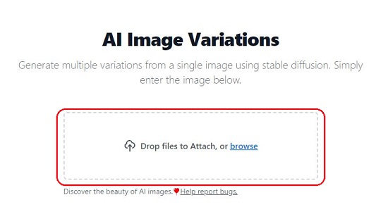 Drag and drop image