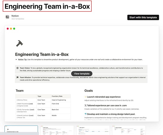 Engineering team in a box