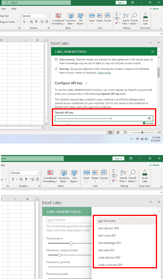 Excel Labs Choose Model