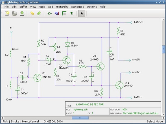 gEDA schematic