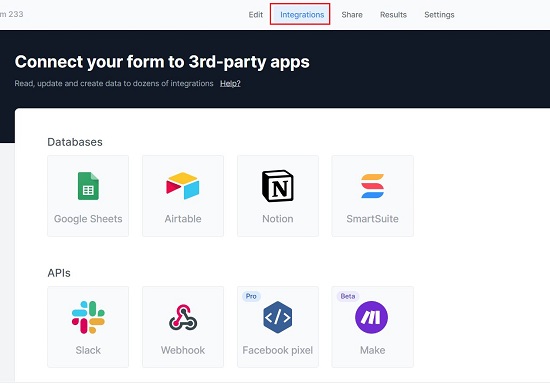 Connect third party apps
