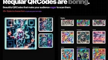 Create QR Codes with Avatars, Generative Artwork on this Website