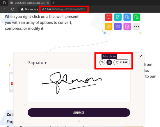 Docuseal Sign Document