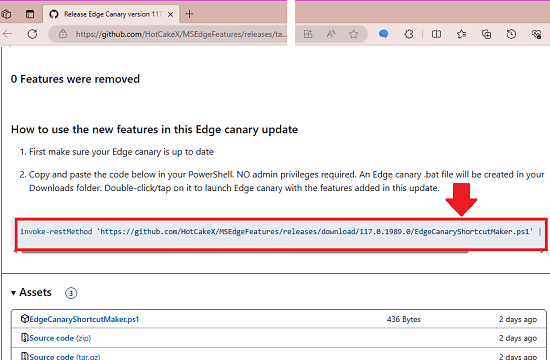 Edge Powershell Command to Enable EPUB Reader in Canry
