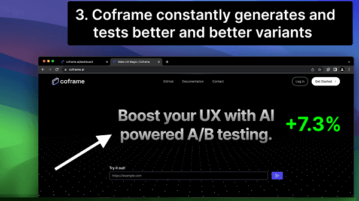 Free Automatic AB Testing Tool for Website Content based on AI Coframe
