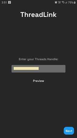 Input Threads handle
