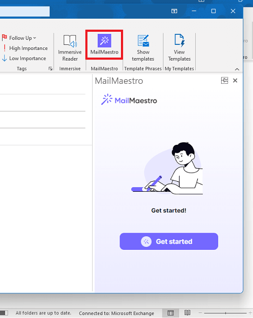 MailMaestro Plugin in Ribbon