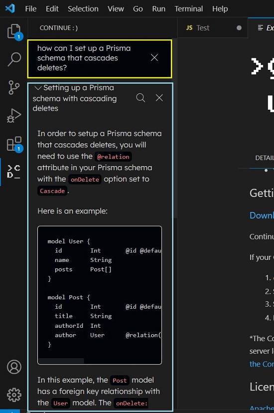 Single open-ended query