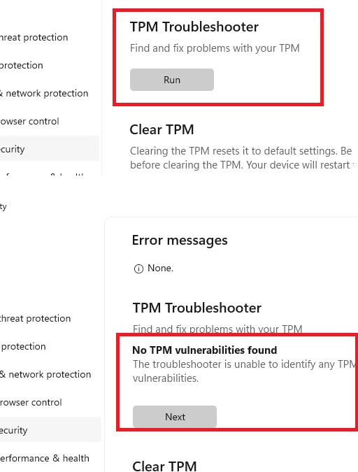 TPM Troubleshooter in Action