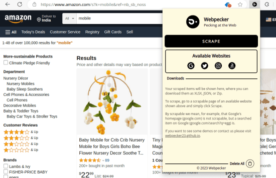 Webpecker on Amazon