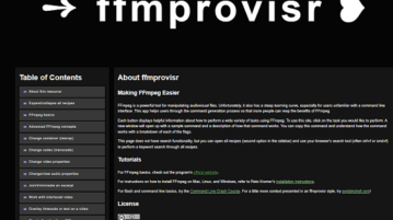 ffmprovisr website