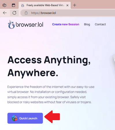 Browser.lol Quick Launch