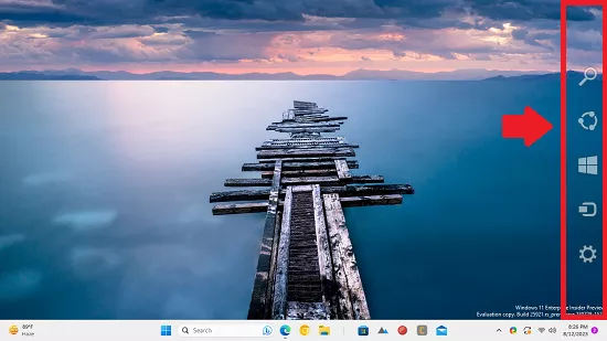 Charms Bar in Windows 11