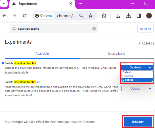Chrome Disable Download Bubble