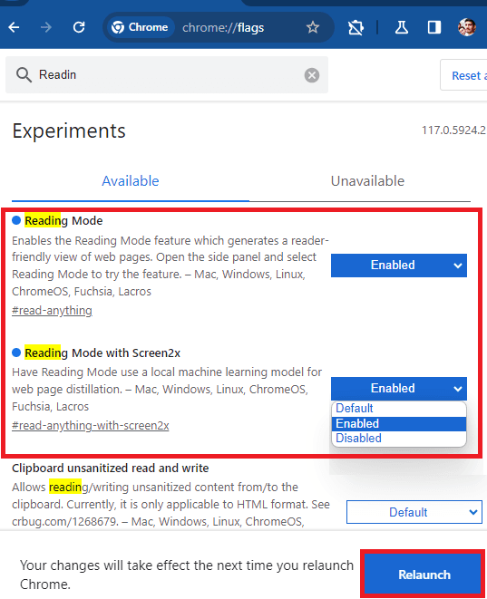 Enable Reading Mode in Chrome