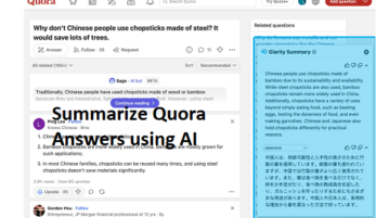 Summarize Quora Answers and Yelp Reviews with this free Extension
