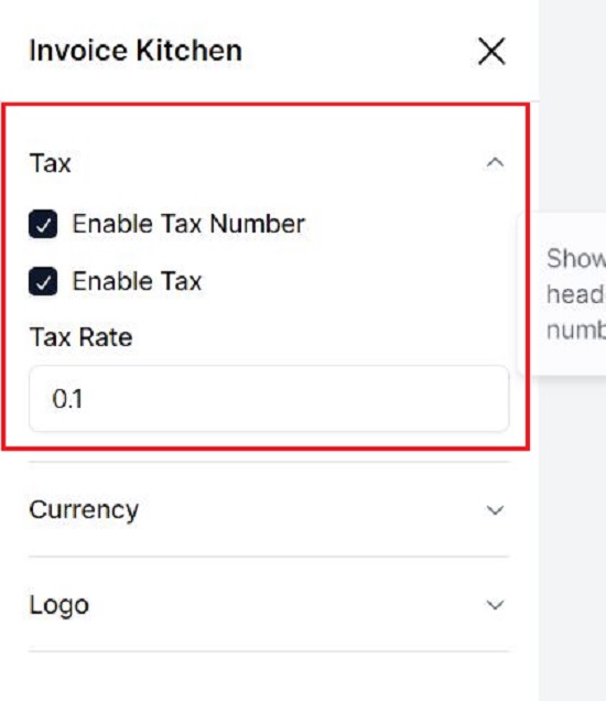 Tax details
