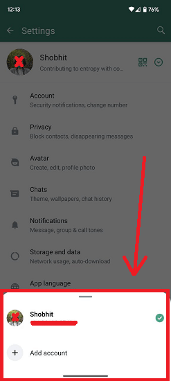 WhatsApp Add Multiple Accounts