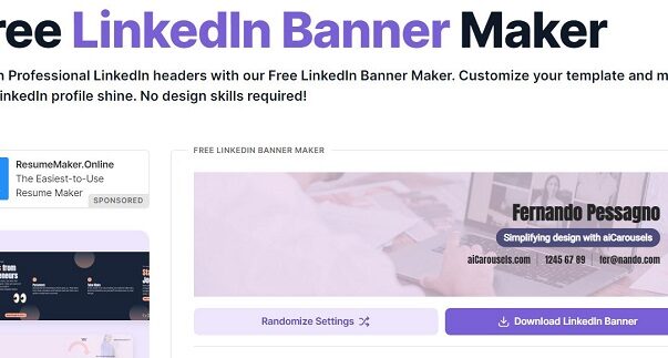 Free LinkedIn Banner Maker for Professionals