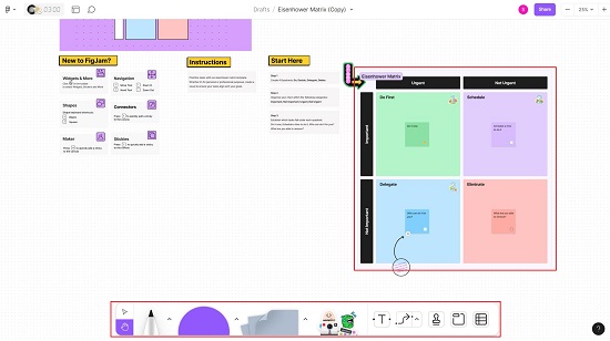 FigJam Eisenhower Matric Template