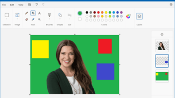 How to use Layers with Transparency in MS Paint for Image Editing