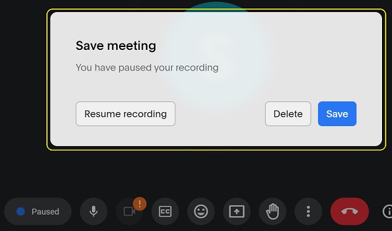 Save meeting
